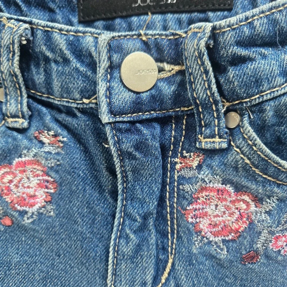 Joes Jeans Kids Ozzie 4152 Blue Denim Floral‎ Embroidered Shorts Size 10 140cm